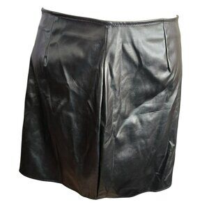 Windsor Black Faux Leather Mini Skirt XL Super Cute! NWT  JJ4120